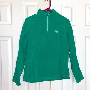 Teal The North Face Pull Over Size S
